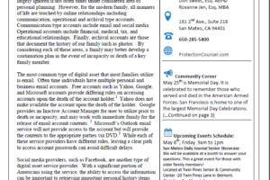 May 2015 Newsletter – Digital Asset Planning Solutions